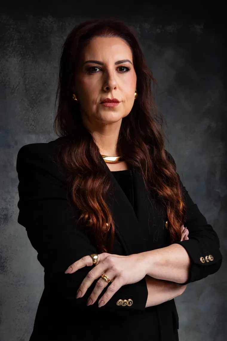 Lidiane Feijó no escritório
